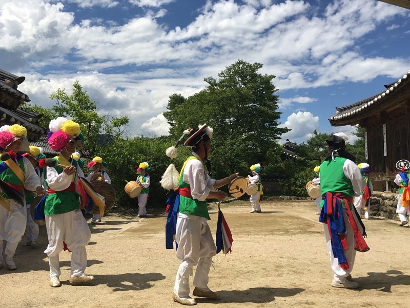 A Korean classical music concert at Confucianist Village, Yeongju